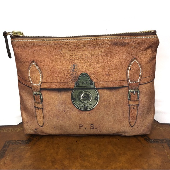 Paul Smith Handbags - Paul Smith Travel Cosmetic Toiletries Bag Brown